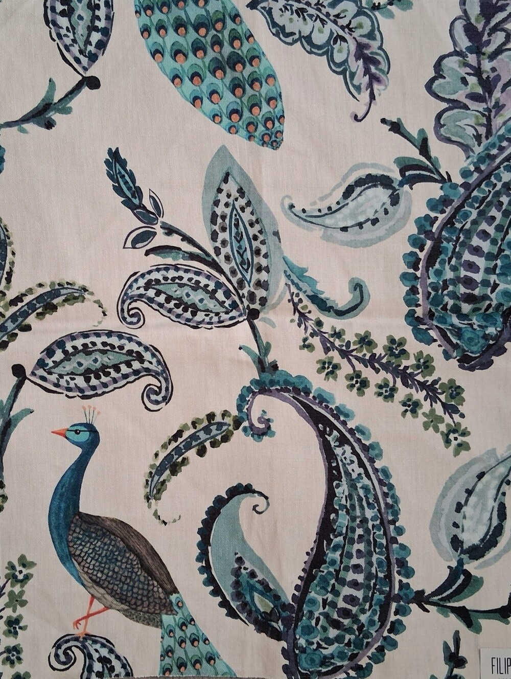 Filippo Uecher Domenico 6004 Linen Fabric Sample - Col. 80 White
